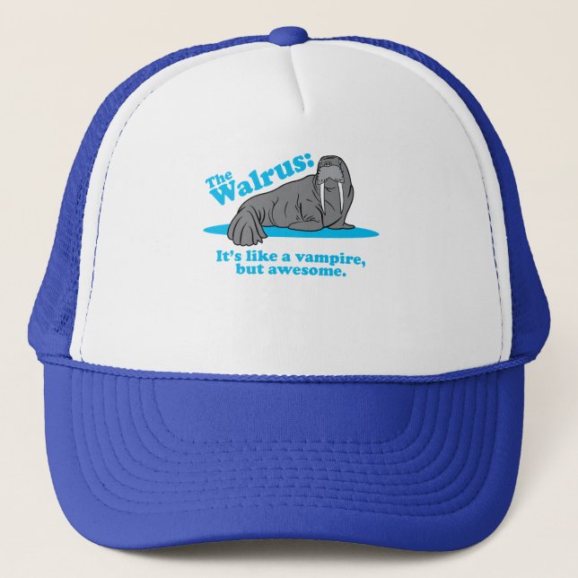 Der Walross-Vampir Truckerkappe (Vorderseite)