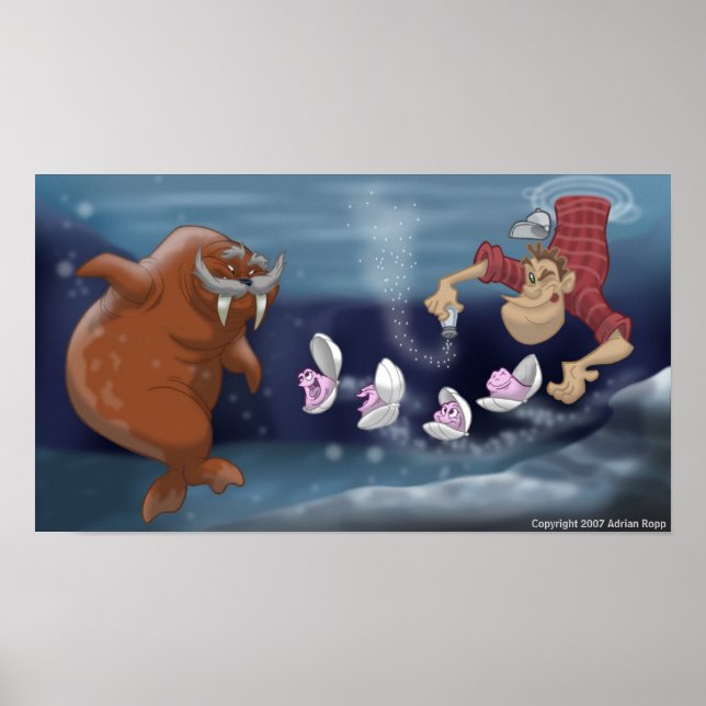 Der Walrus und der Carpenter Poster (Vorne)