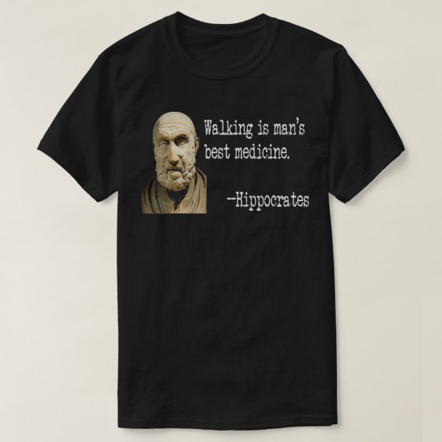 DER WANDEL IST DER BESTE MEDIZINISCHE HIPPOKRAT DE T-Shirt (Design vorne)