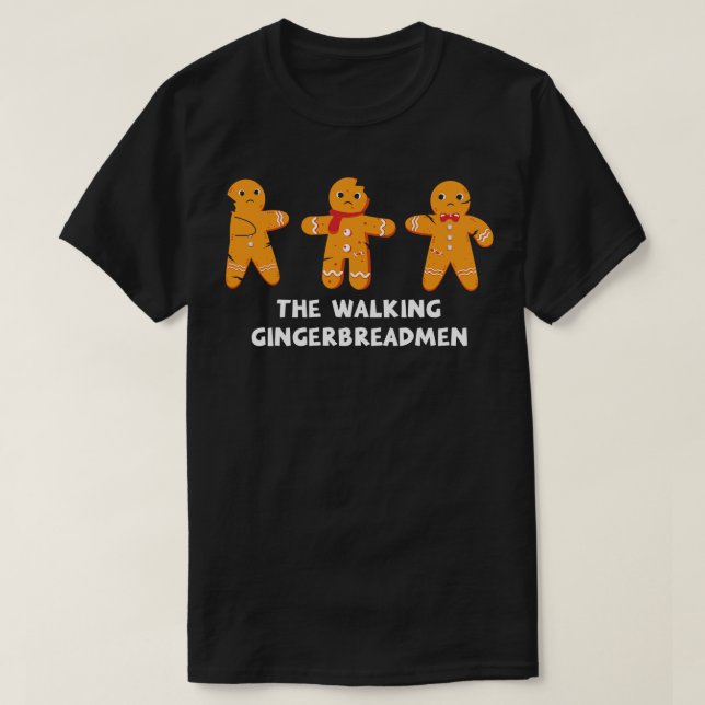 Der wandelnde Lebkuchenmann T-Shirt (Design vorne)