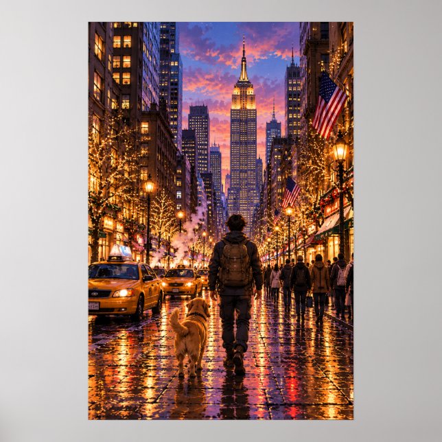 Der Wanderer New York Poster (Vorne)
