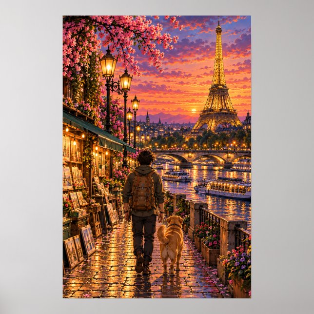 Der Wanderer Paris Poster (Vorne)