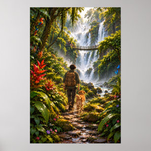 Der Wanderer-Regenwald Poster