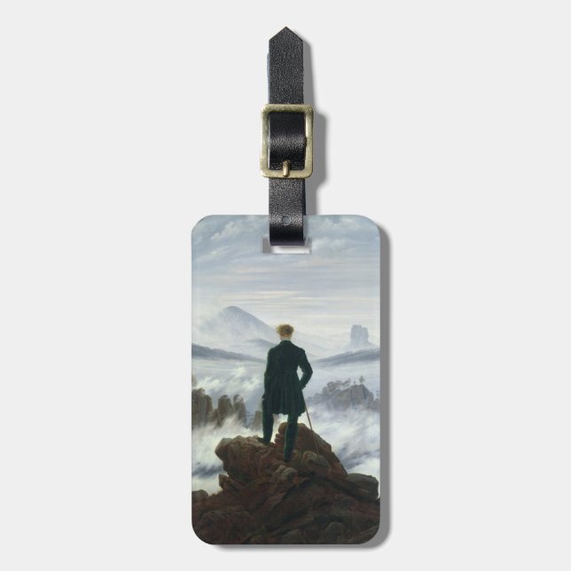 Der Wanderer über dem Meer von Nebel, 1818 Gepäckanhänger (Vorderseite vertikal)