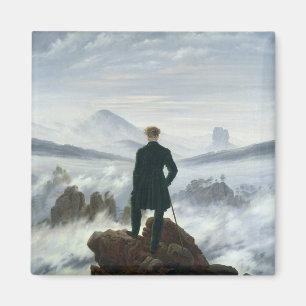 Der Wanderer über dem Meer von Nebel, 1818 Magnet