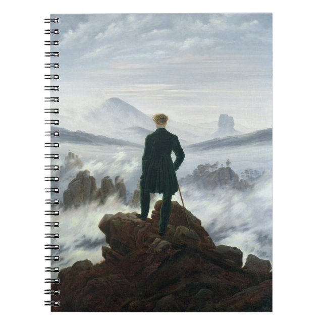 Der Wanderer über dem Meer von Nebel, 1818 Notizblock (Vorderseite)