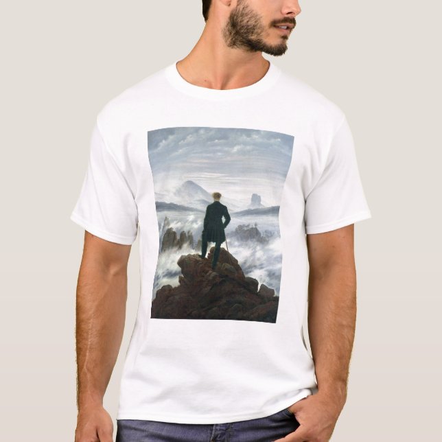 Der Wanderer über dem Meer von Nebel, 1818 T-Shirt (Vorderseite)