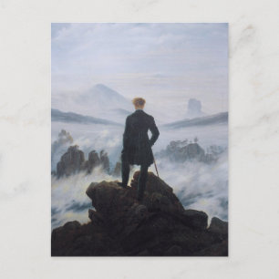 Der Wanderer über dem Nebelmeer Postkarte