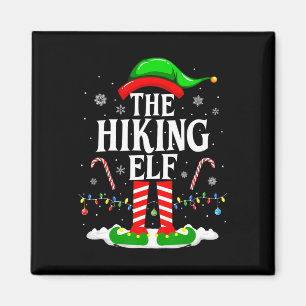 Der wandernde Elf Weihnachten Lustige passende Fam Magnet