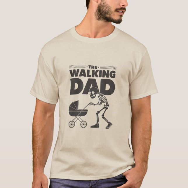 Der wandernde Vater Funny Skeleton Geschenk für de T-Shirt (Vorderseite)