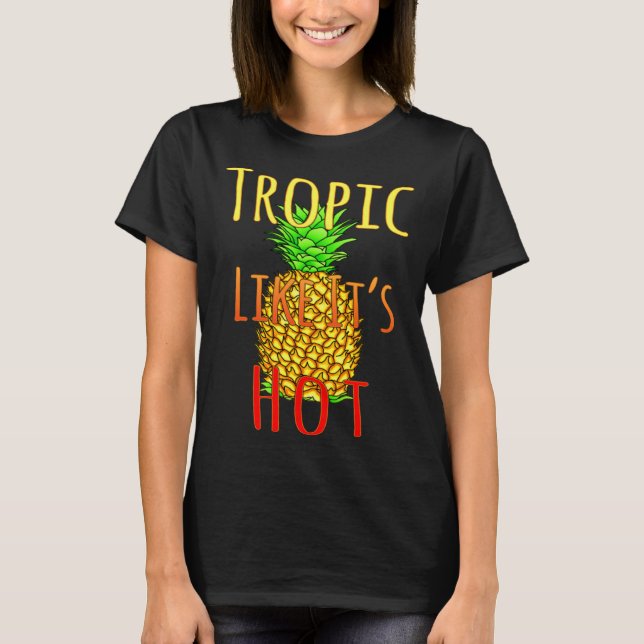 Der warme Strand ist tropisch wie er ist 1 T-Shirt (Vorderseite)