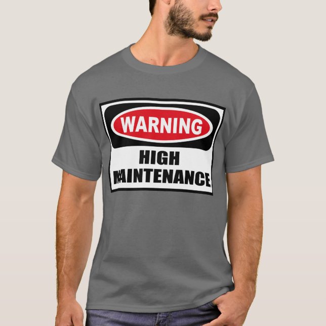 Der warnende HOHE dunkle T - Shirt der (Vorderseite)