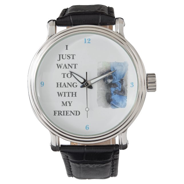 Der Waschbär  Armbanduhr (Vorderseite)