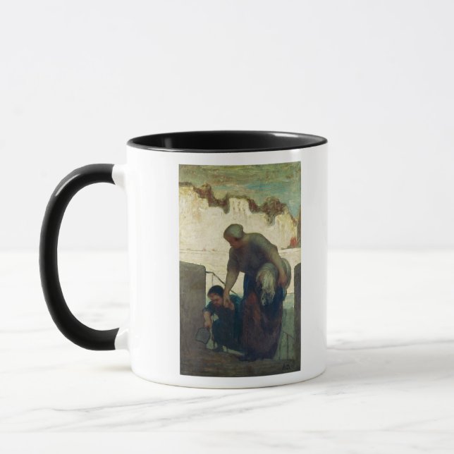 Der Washerwoman, c.1860-61 Tasse (Links)