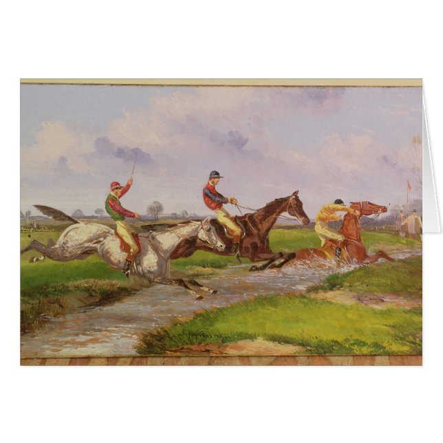 Der Wasser-Sprung: der HerbstSteeplechase bei (Vorderseite (Horizontal))