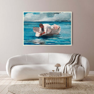 Der Wasserfächer von Winslow Homer Poster