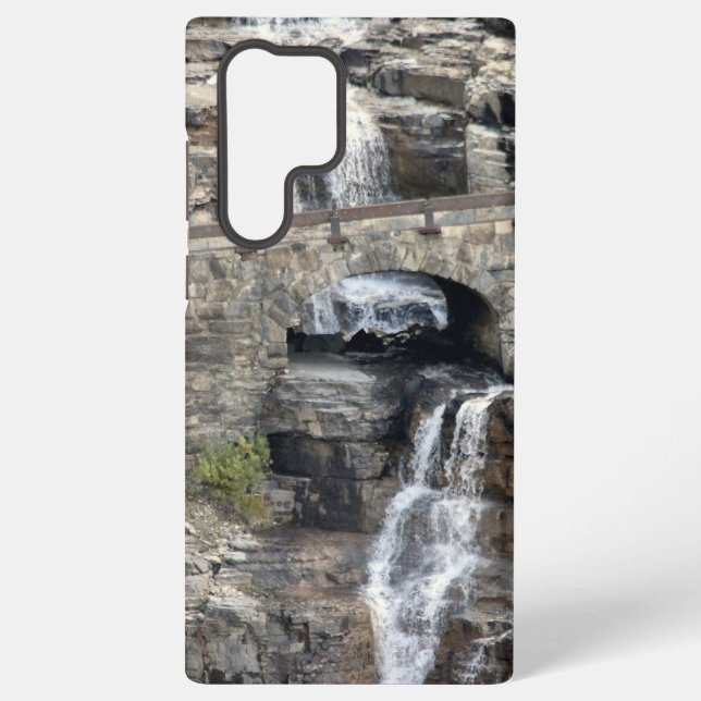 Der Wasserfall im Glacier Samsung Phone Cases Samsung Galaxy Hülle (Rückseite)