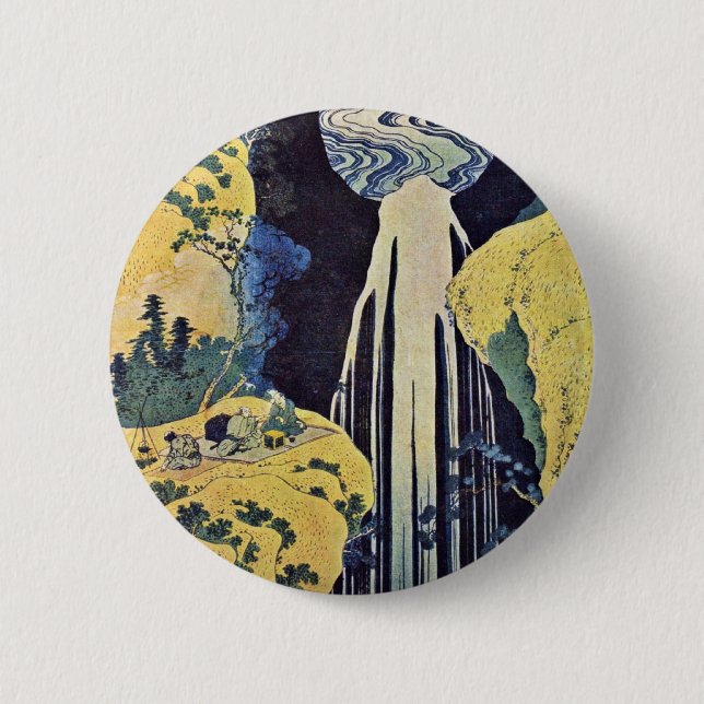 Der Wasserfall von Amida hinter der Kiso Straße Button (Vorderseite)