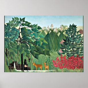 Der Wasserfall von Henri Rousseau Poster