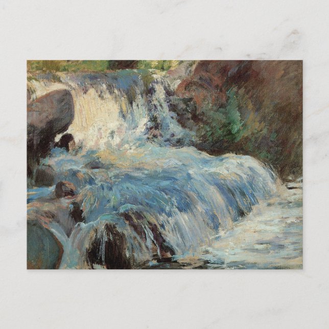 Der Wasserfall von Twachtman, Vintager Impressioni Postkarte (Vorderseite)