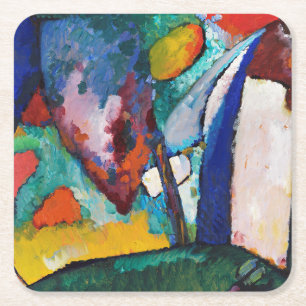 Der Wasserfall, Wassily Kandinsky Rechteckiger Pappuntersetzer