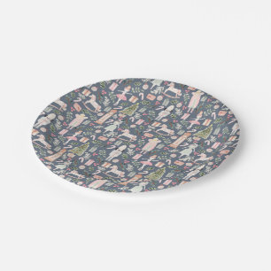 Der Wasserfarbenurlaub Nutcracker Pappteller