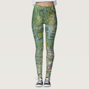 Der Wasserhühnerteich   Vintage französische Maler Leggings