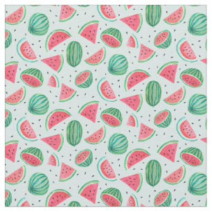 Der Wassermelone- Gewebe tropische Frucht-des Stoff