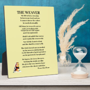 DER WEAVER POEM FOTOPLATTE