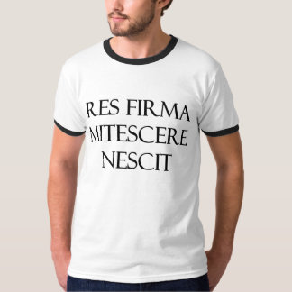 Der Wecker Männer Res Firma Mitescere Nescit T-Shirt