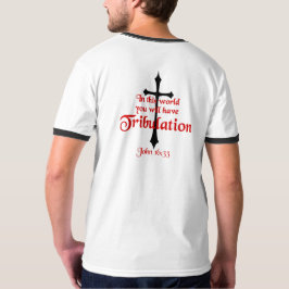 Der Wecker-T - Shirt-John-16:33 der Männer T-Shirt