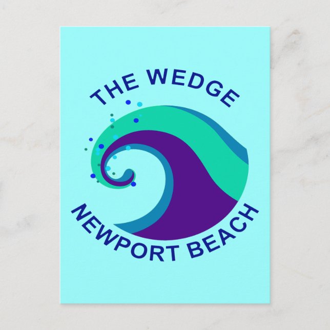 Der Wedge, Newport Beach Postkarte (Vorderseite)