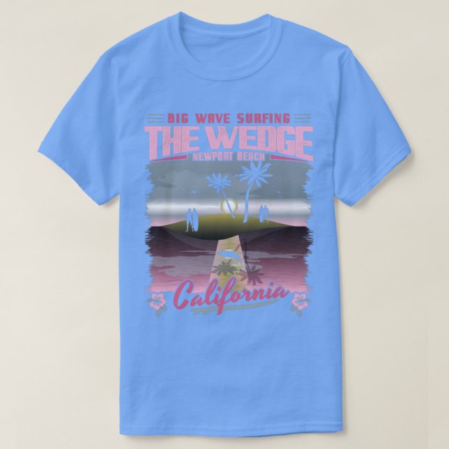 DER WEDGE NEWPORT STRAND KALIFORNIEN T-Shirt (Design vorne)