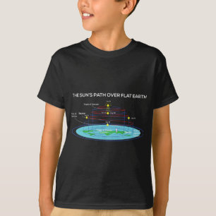 Der Weg der flachen Erde durch die Sonne T-Shirt