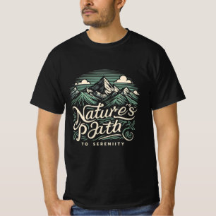 Der Weg der Natur in die Stille - Landschaftlicher T-Shirt