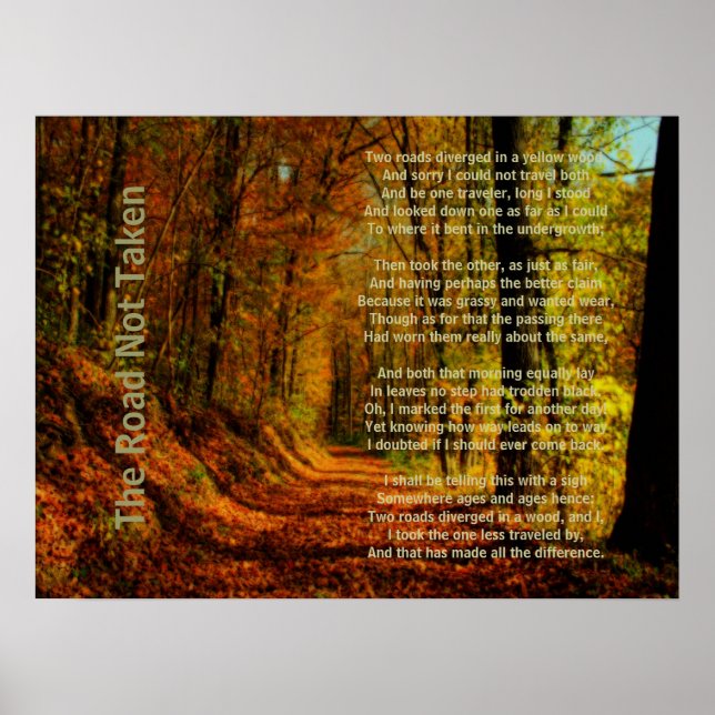 Der Weg, der nicht genommen wurde Poster (Vorne)