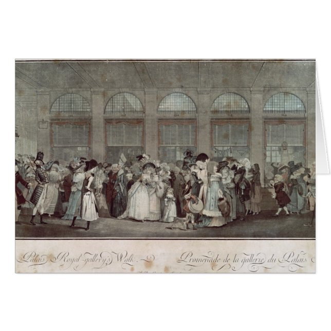 Der Weg der Palais Royal-Galerie, 1787 (Vorderseite (Horizontal))