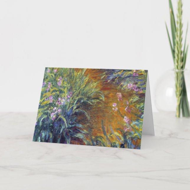 Der Weg durch die Iren von Claude Monet Karte (Vorderseite)