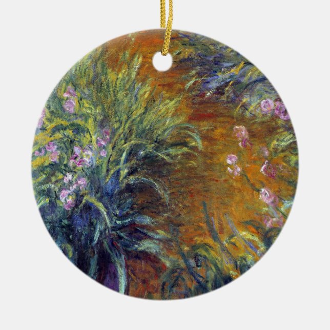 Der Weg durch die Iren von Claude Monet Keramik Ornament (Vorne)