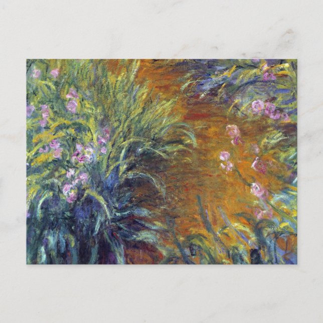 Der Weg durch die Iren von Claude Monet Postkarte (Vorderseite)