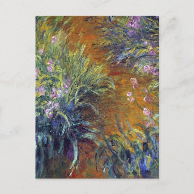 Der Weg durch die Iren von Claude Monet Postkarte (Vorderseite)
