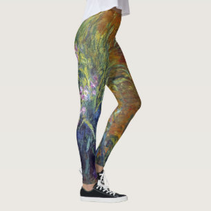 Der Weg durch die Schwertlilien von Claude Monet Leggings