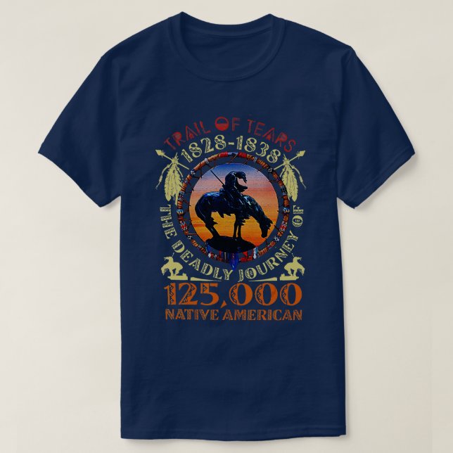 Der Weg endet mit dem amerikanischen Ureinwohner A T-Shirt (Design vorne)