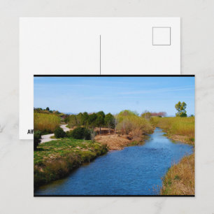 Der Weg entlang des Túria-Flusses Postkarte