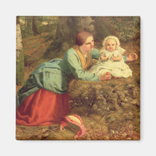 Der Weg, in dem das Brown-Blätter verbreitet wird Magnet