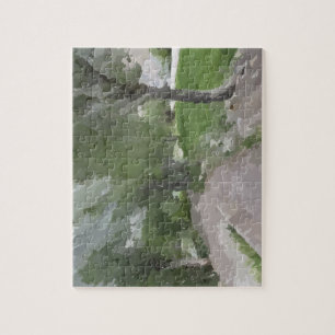 Der Weg in der Nähe des Puzzles