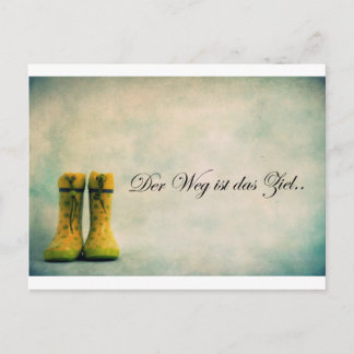 Der Weg ist das Ziel. Postkarte