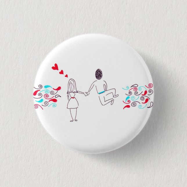 Der Weg-Knopf des Liebhabers Button (Vorderseite)