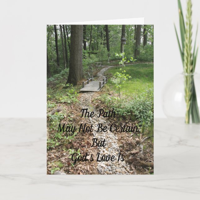 Der Weg - links im Inneren Karte (Vorderseite)