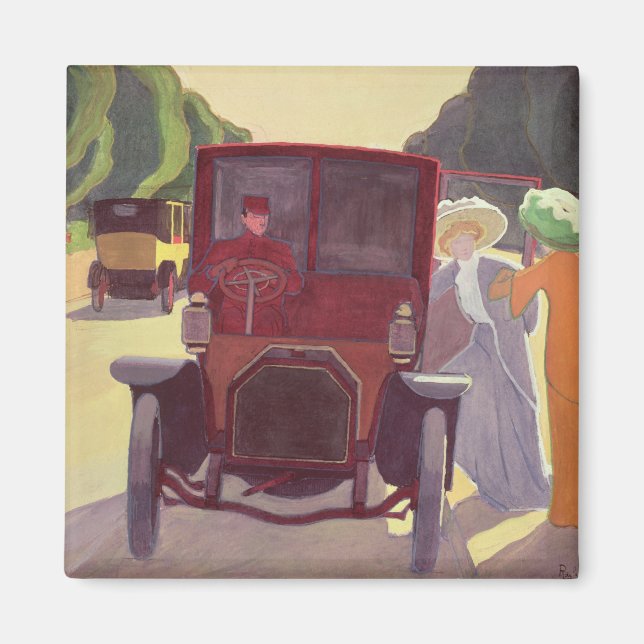 Der Weg mit Acacias, 1908 Magnet (Vorne)